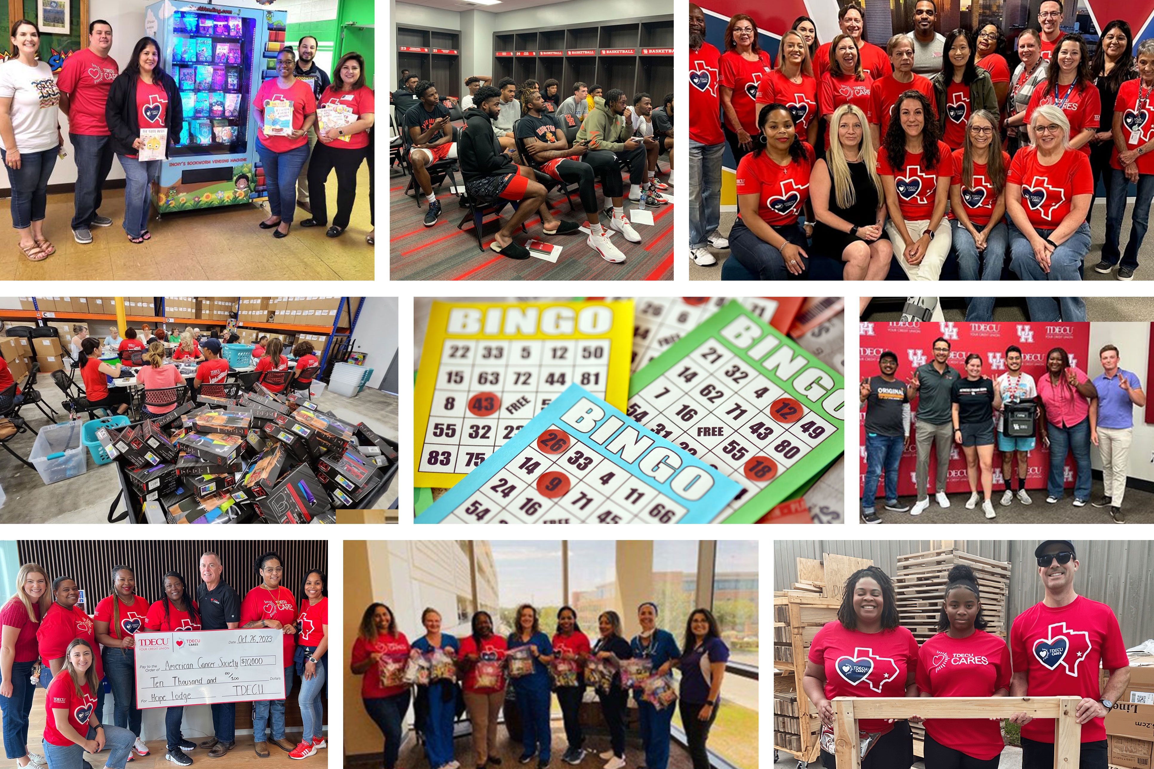 TDECU September and October Volunteer Recap